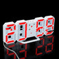 Digital Clock Electronic Alarm Clock Wall Three-dimensional Wall Clock
